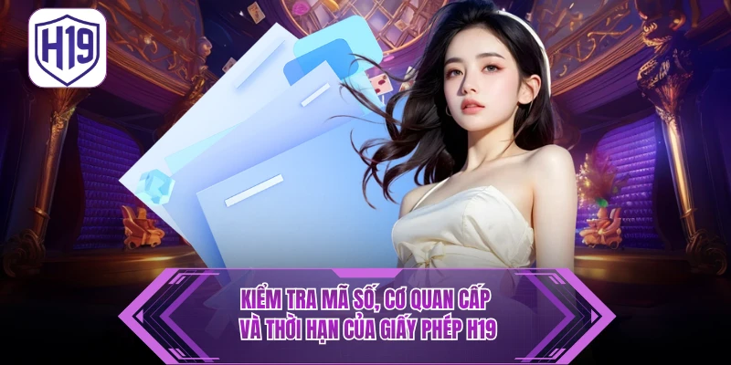 Giấy Phép Hoạt Động H19 - Bảo Chứng Pháp Lý & Uy Tín Quốc Tế - H19